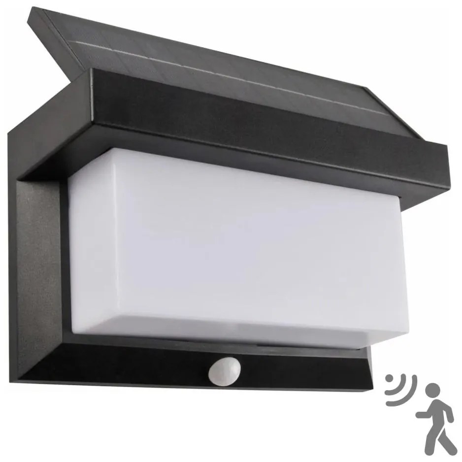 LED соларен стенен фенер с сензор TONY LED/3,7V 1800 mAh IP44