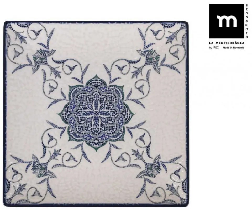 Основна чиния LA MEDITERRANEA Rosetta, 24x24 cm, порцелан