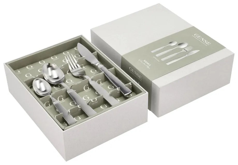 Прибори за хранене от неръждаема стомана в сребрист цвят 16 бр. Ranka – Gense