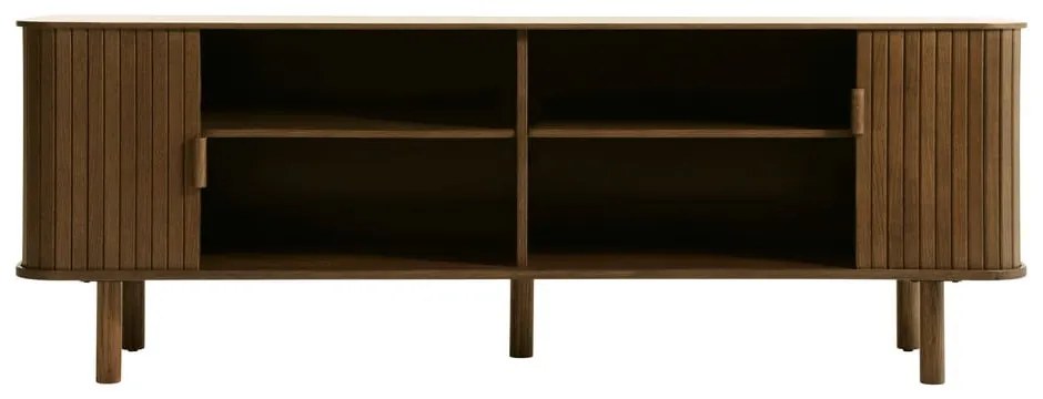 Кафява телевизионна маса от дъб 56x160 cm Cavo - Unique Furniture