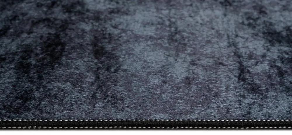 Черен и зелен модерен килим с абстрактен модел Ширина: 80 см | Дължина: 150 см