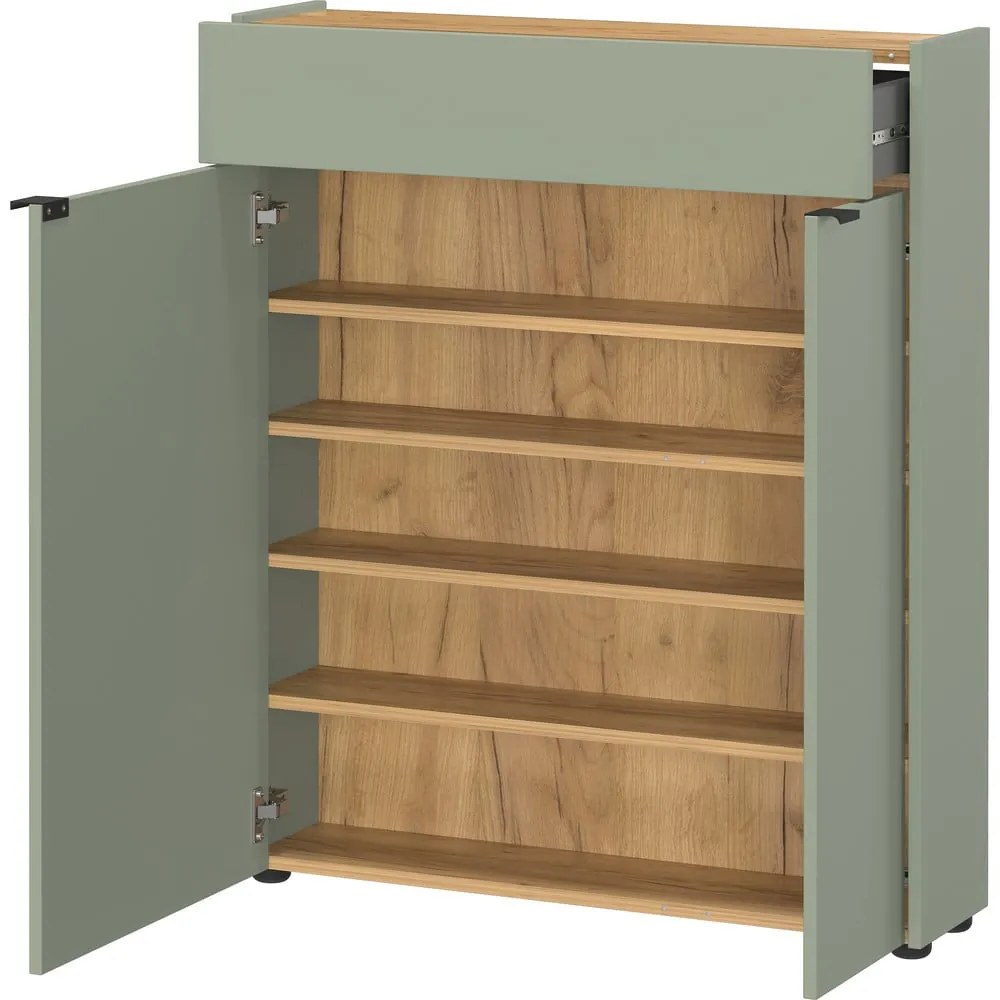 Светлозелено шкафче 82x102x22 cm Ameca – Germania