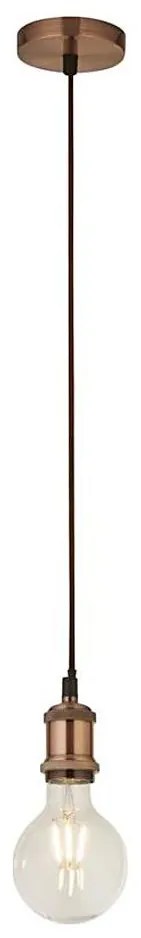 Searchlight 7461CU - Подвесен полилей на кабел 1xE27/60W/230V меден