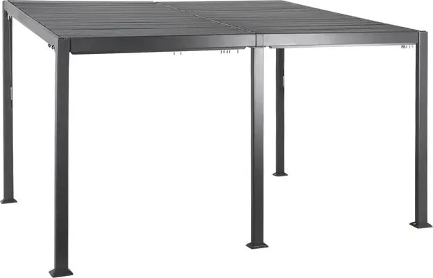 Пергола Hesperide Avila, Алуминий, Графит, 4x3 m