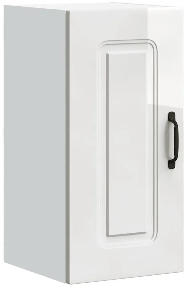 853539 vidaXL Кухненски стенен шкаф, Kalmar, бял гланц, инженерно дърво