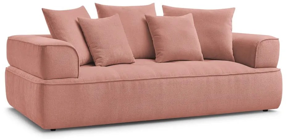 Розов шенилов диван 237 cm Whesley – Bobochic Paris