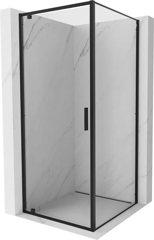 Mexen Exo-BR отворяема душ кабина 100 x 100 см, прозрачна, черна - 8181-100-100-70-00