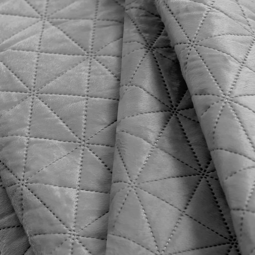 Светлосиво капитонирано покривало за легло 220x240 cm Laila – Restilo