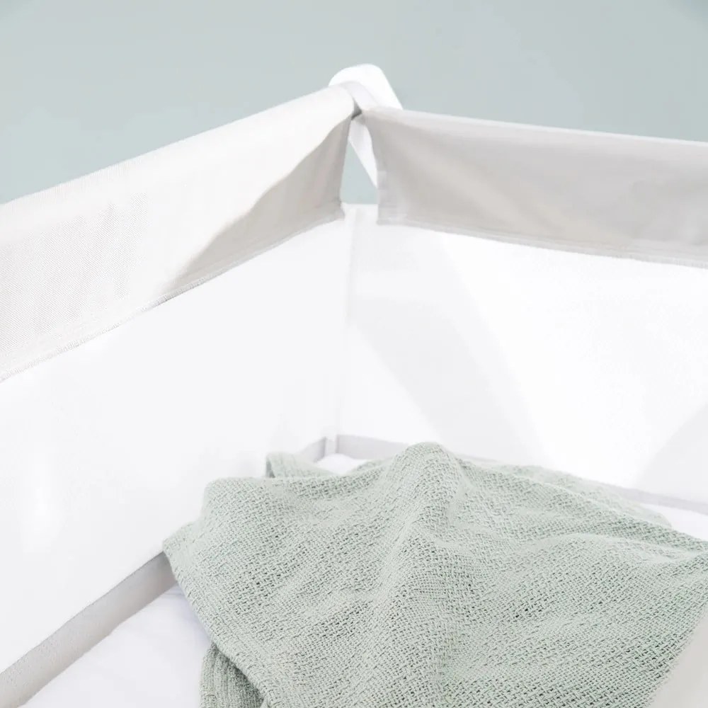 Бяла сгъваема люлка на колела 90x45 cm - Roba