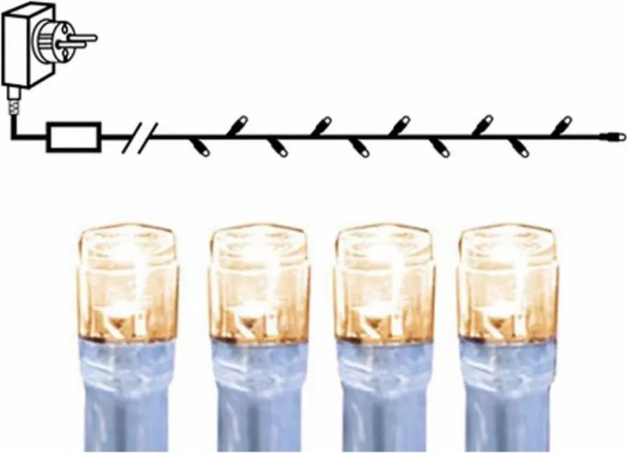 Eglo 410714 - Външна LED гирлянда серия LED 160xLED 16m IP44 топло бяло