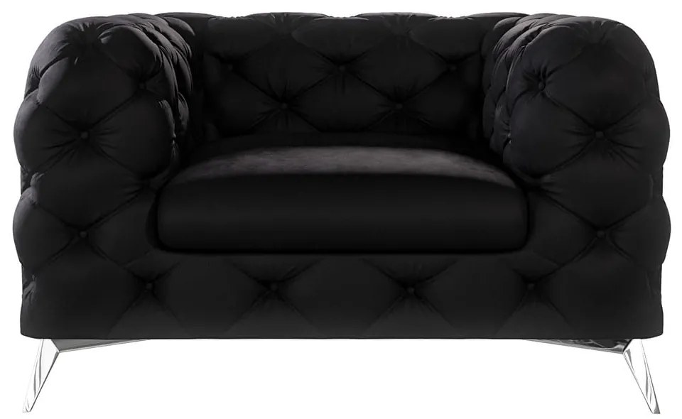 Черно кадифено кресло Chelsea – Ropez