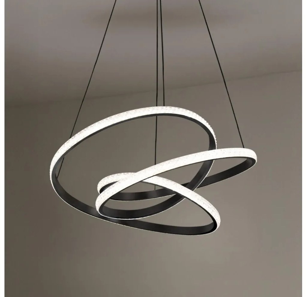 Димируем LED полилей на кабел, LED/90W/230V, 3000-6500K, диаметър 47 см + дистанционно управление