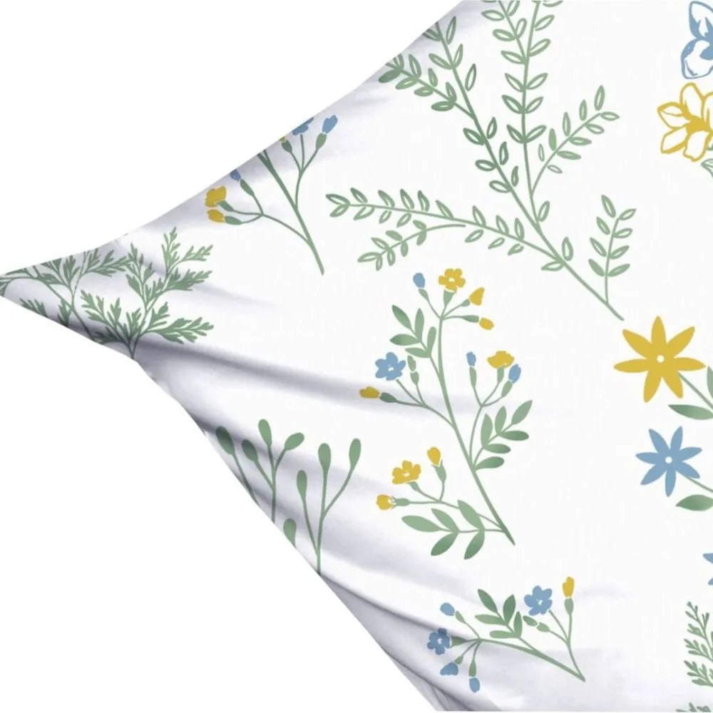 Премиум памучно спално бельо цветя от ливада Ширина: 140 см | Дължина: 200 см