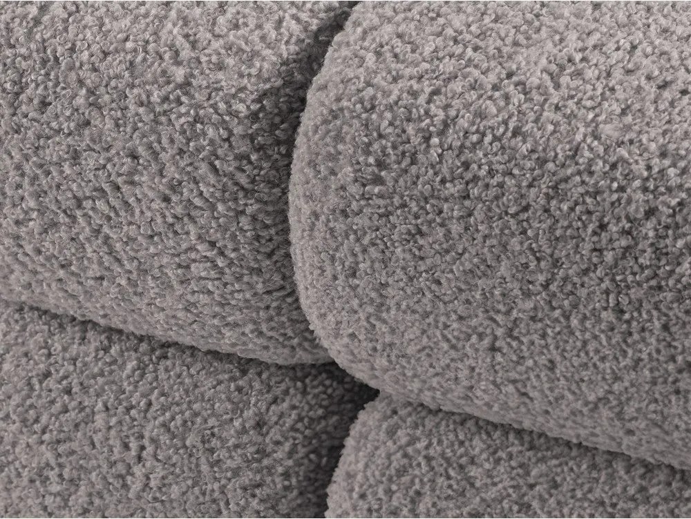 Светлосив модул за диван от букле (десен ъгъл) Bellis – Micadoni Home