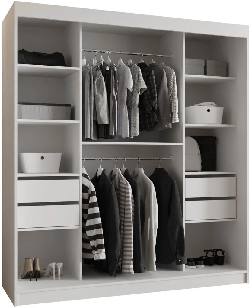 Гардероб Wika плъзгащ-Артисан-Дължина: 180 см