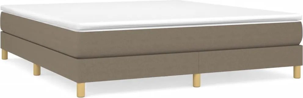 3120634 vidaXL Рамка за легло с пружини, таупе, 180x200 см плат