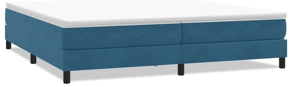 3315895 vidaXL Боксспринг легло без матрак, тъмносиньо, 200x220 cm, кадифе