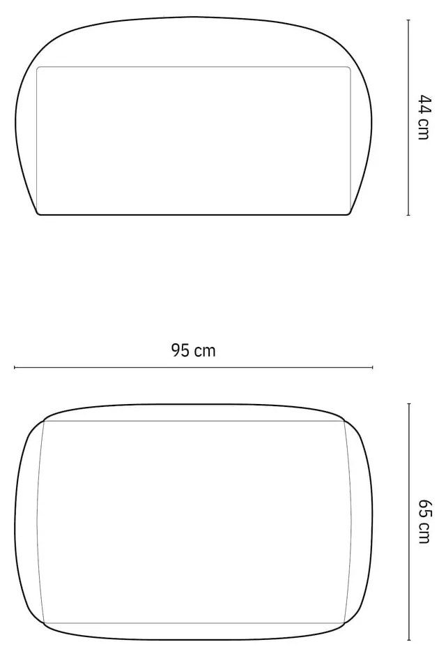 Светлосива модулна табуретка Martina – Micadoni Home