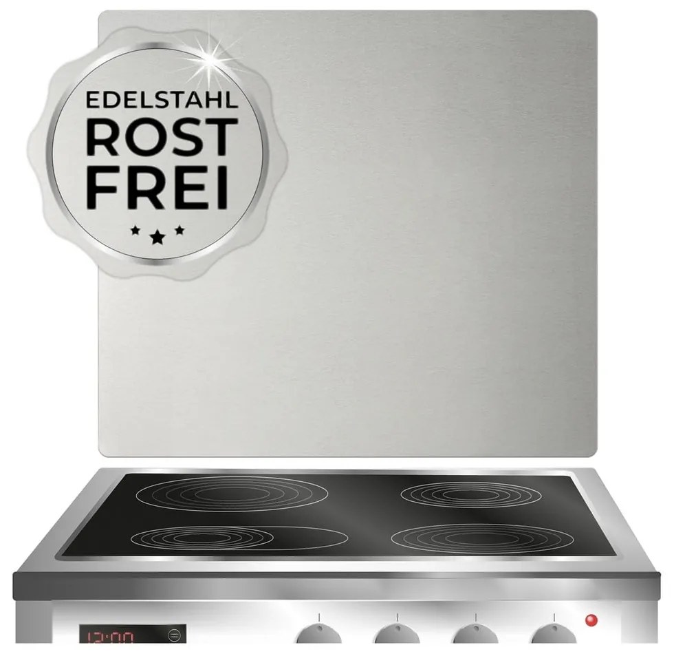 Капак от неръждаема стомана Сребърен, 50 x 56 cm - Maximex