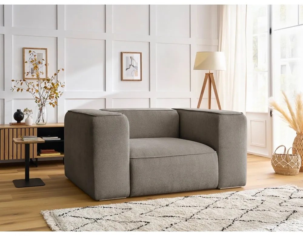 Сиво-бежово кресло Zephyr – Bobochic Paris