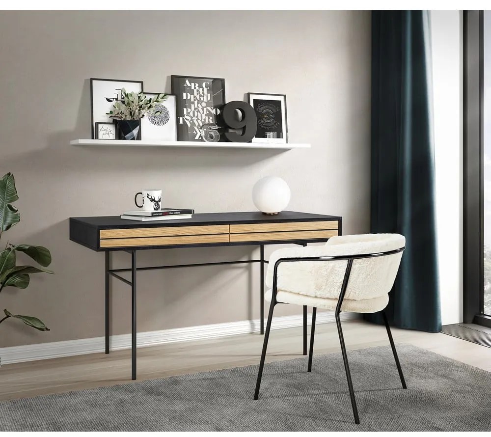 Писалище на черни райета, 130 x 60 cm - Woodman