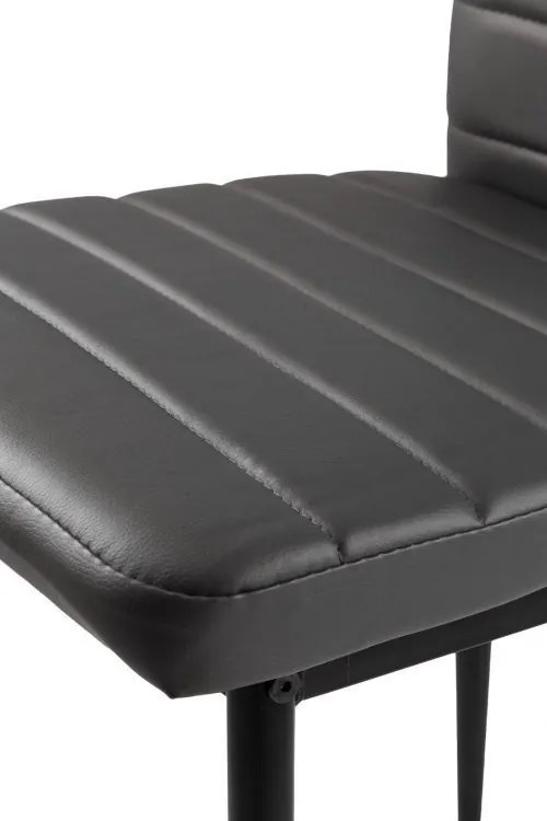 Комплект от 4 елегантни стола в сиво с непреходен дизайн