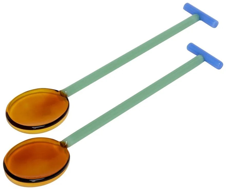 Стъклен прибори за сервиране на салата 2 бр. Crave – Hübsch