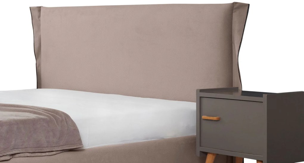 Тапицирано легло Paris-Mocca-150 x 200-Χωρίς μηχανισμό ανύψωσης