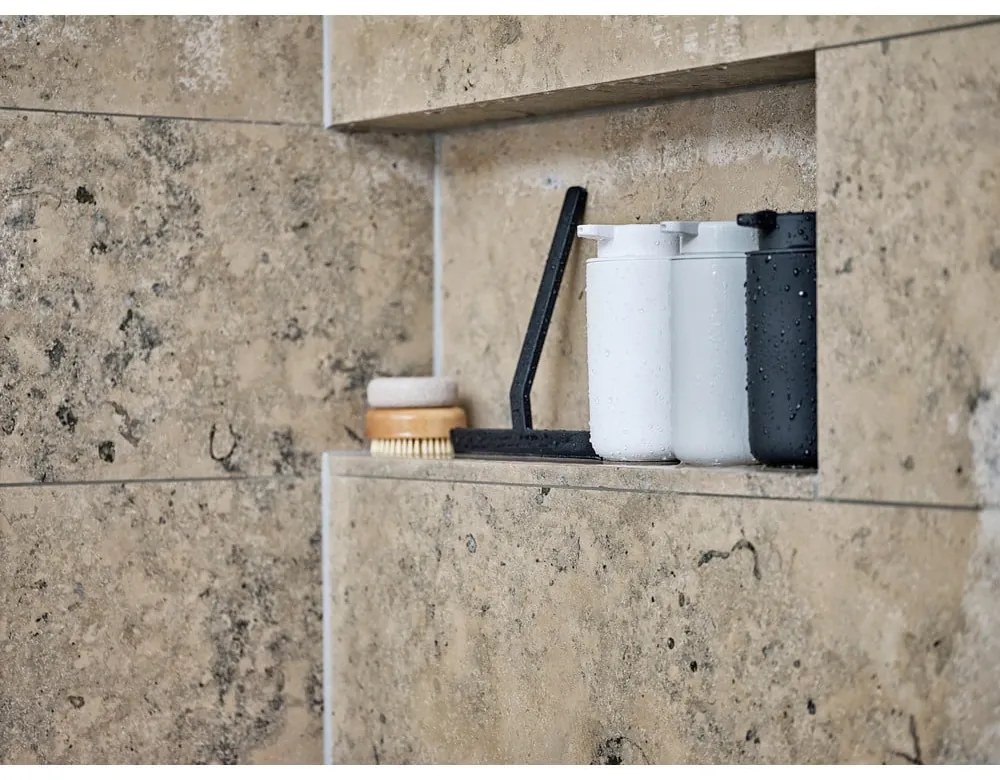 Черен стенен диспенсър за сапун от фаянс 450 ml Ume - Zone