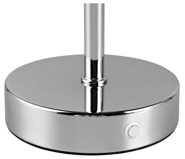 LED настолна лампа с възможност за димиране в лъскаво сребро (височина 30 cm) Jeff - Trio