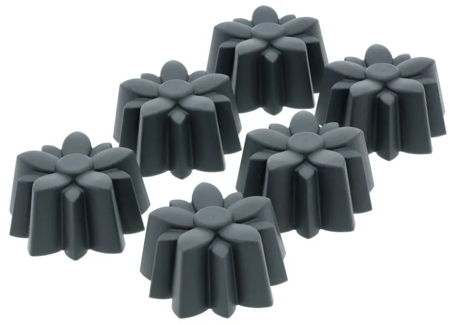 Силиконови форми за на мъфини 6 бр. ø 7 cm Flower – Blomsterbergs