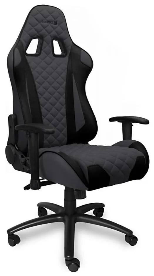 CONNECT IT CGC-1200-GY - Геймърски стол Monaco Pro сив/черен
