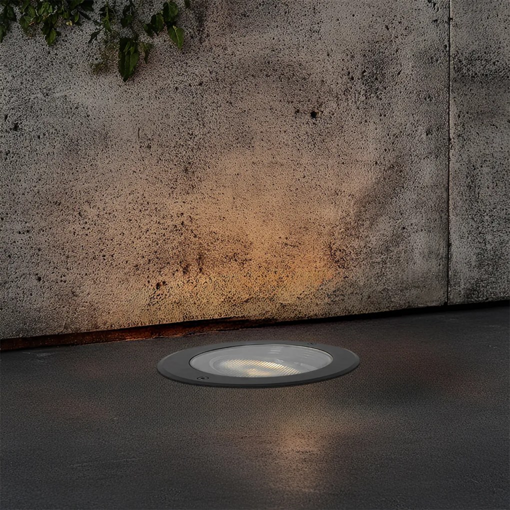 Външни наземни прожектори черни AR111 регулируеми IP65 - Delux Honey