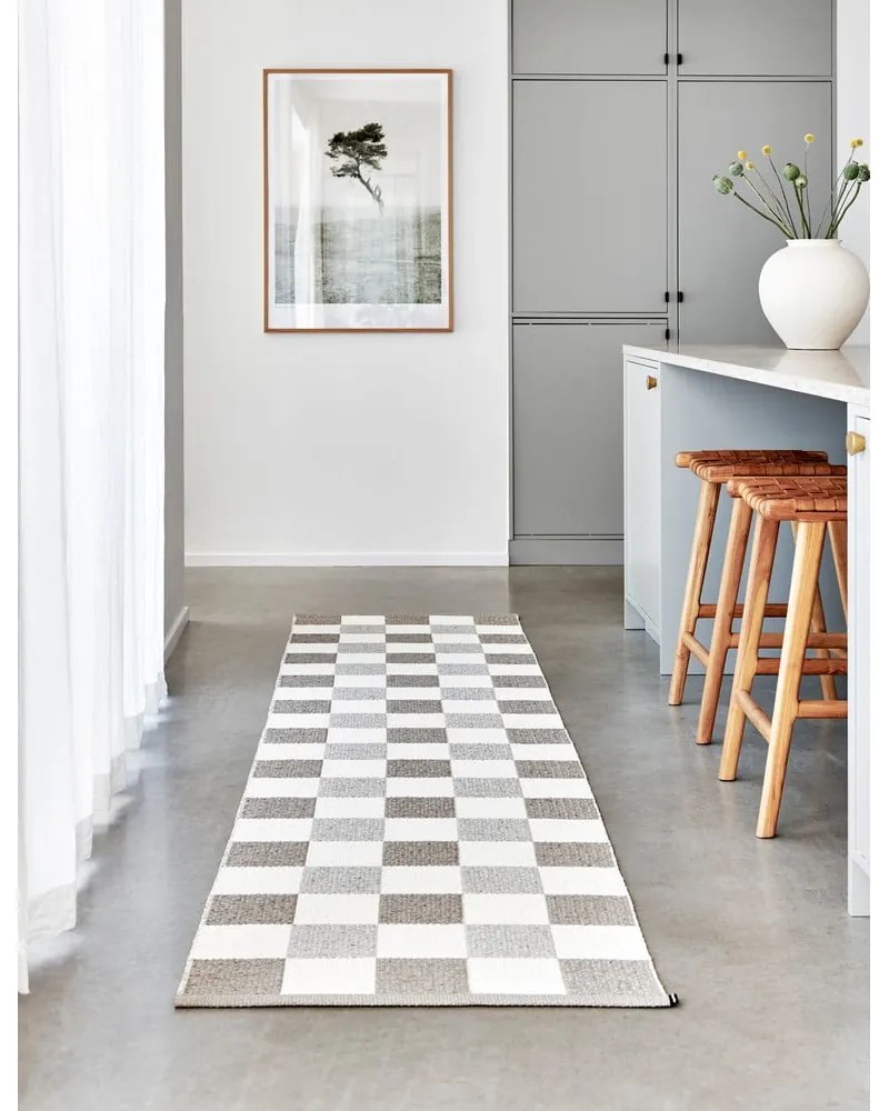 Бежова и кремава пътека за открито и закрито 70x300 cm Pix Dark Linen – Pappelina