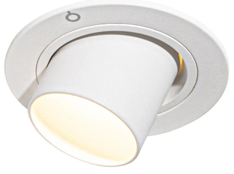 Модерен вграден прожектор бял GU10 35 mm кръгъл накланящ се - Installa