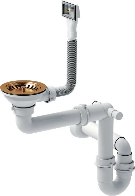 Стоманена мивка RUSSEL 111 Copper