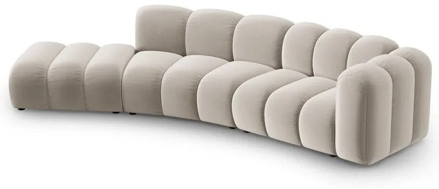 Бежов ъглов диван (десен ъгъл) Lupine – Micadoni Home