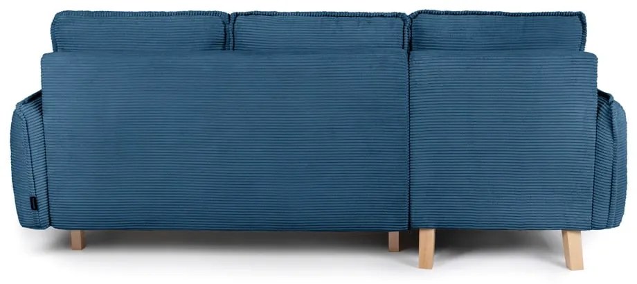 Променлив син велурен разтегателен диван Tori - Bonami Selection