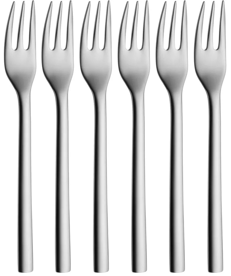 Сиви десертни вилици в комплект 6 бр. от неръждаема стомана Nuova – WMF