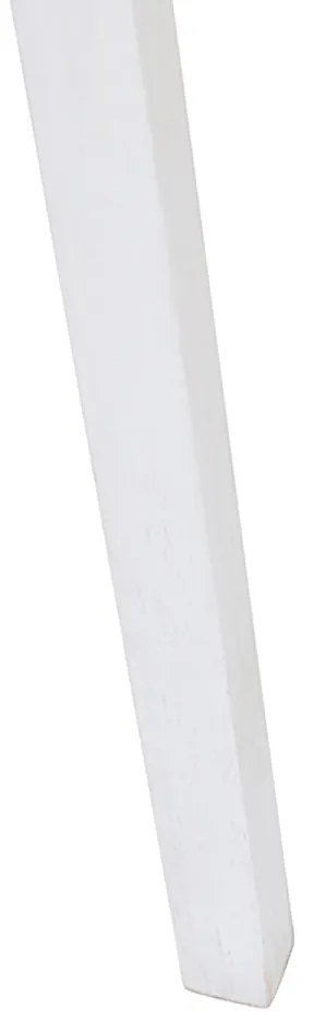 Подова лампа триножник бяла със светлокафяв текстилен абажур 50 см - Tripod Classic