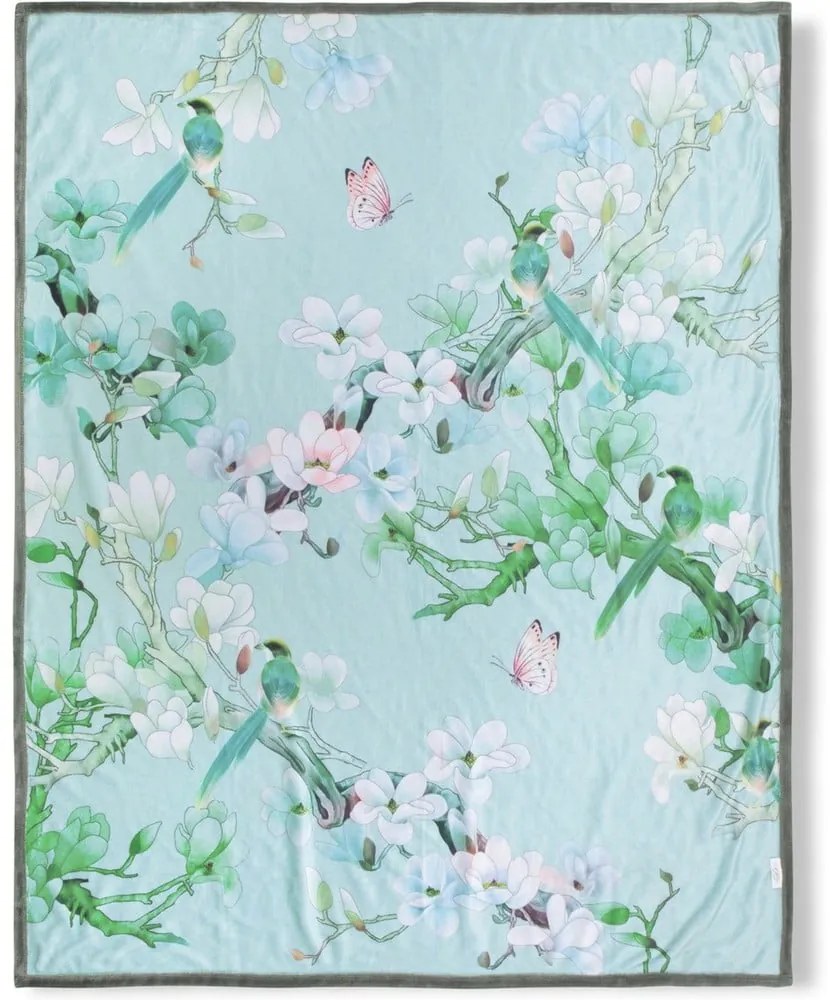 Зелено двустранно одеяло , 130 x 160 cm Shi - Descanso