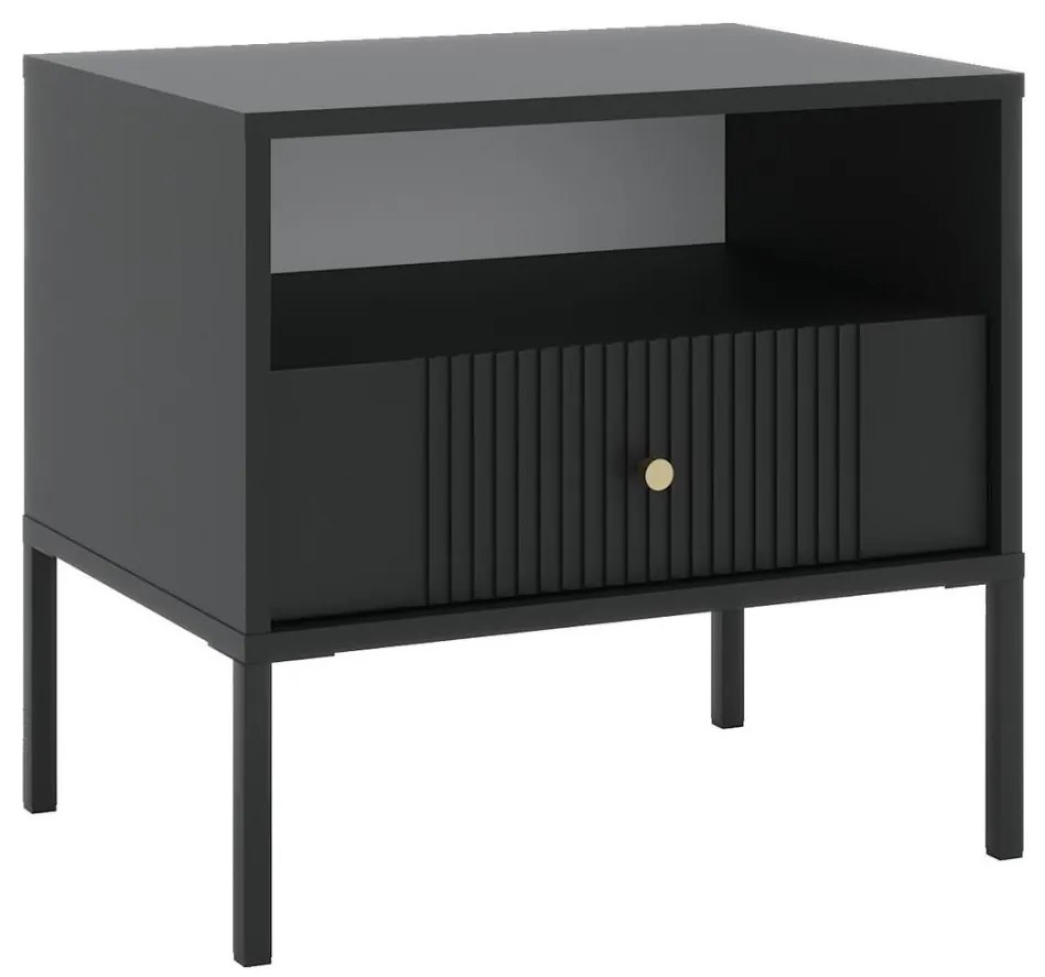 Нощно шкафче LUE, черно