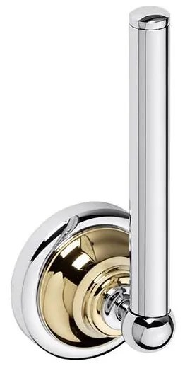 Държач за хартия 6,5x17 см сребрист/златист