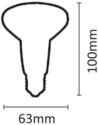 Лампа LED InLight E27 R63 8W 6500K