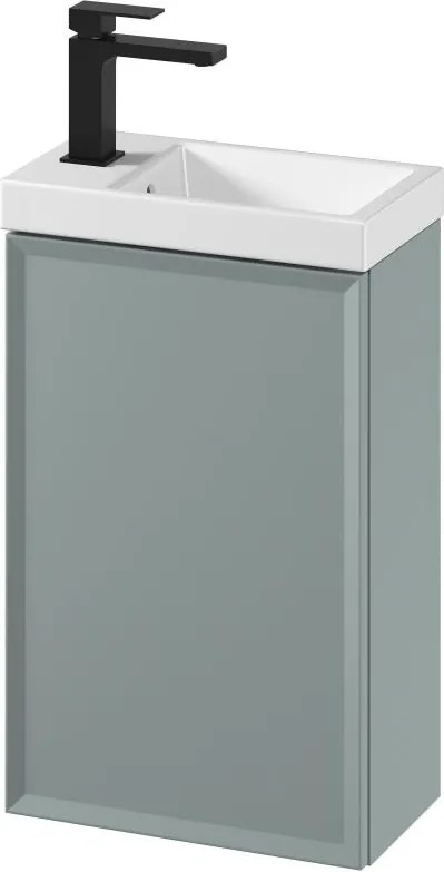 Cersanit S801-570 -Стенен шкаф за баня с мивка MILLE 40x22 см в цвят мента