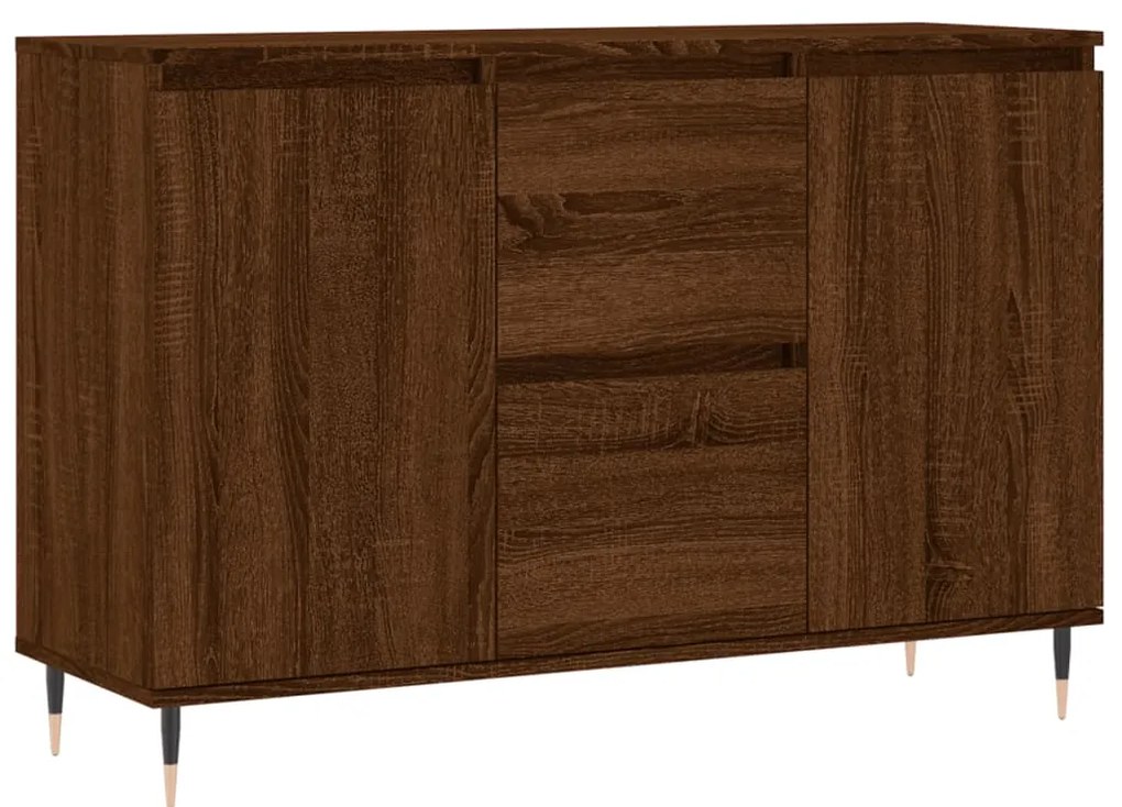827203 vidaXL Сайдборд, кафяв дъб, 104x35x70 см, инженерно дърво