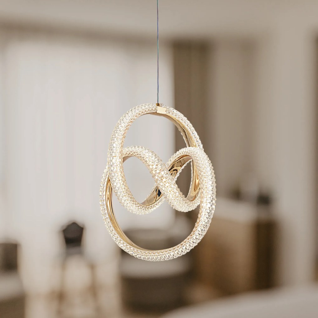 Висяща LED лампа G068-CP Gold