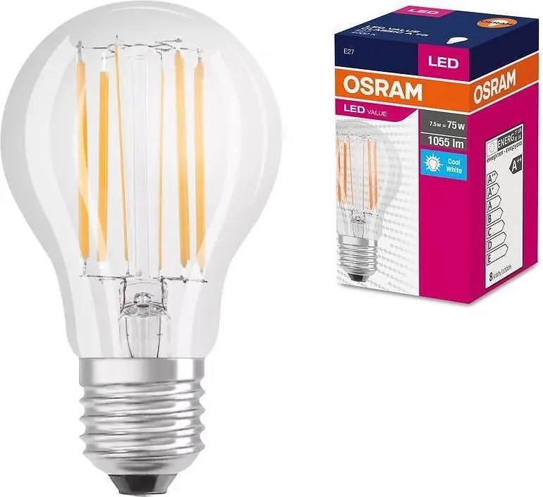 LED крушка OSRAM FILAMENT, 8W, E27, 4000K