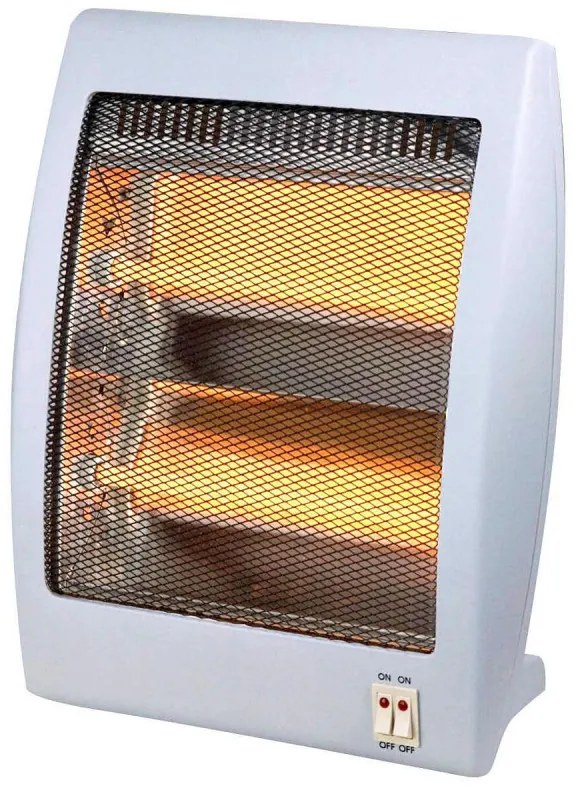Кварцова печка LAMARQUE LQH-3325, 800W, 10 м2, 2 степени, Изключване при падане/наклон, Дръжка, Бял
