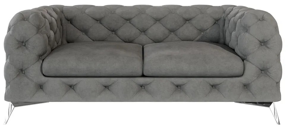 Сив кадифен диван 185 cm Chelsea – Ropez